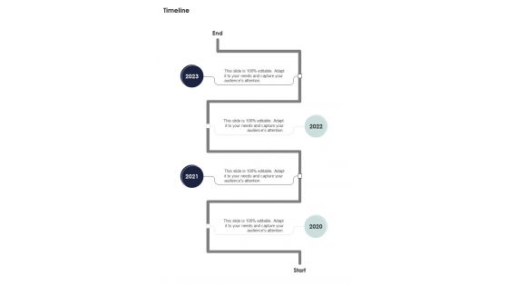 Proposal For Pre Sales Advisory Services Timeline One Pager Sample Example Document