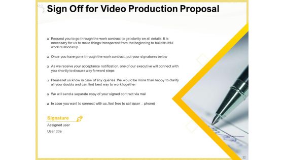Proposal For Producing Video Content Ppt PowerPoint Presentation Complete Deck With Slides