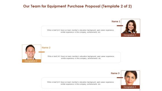 Proposal For Purchasing New Equipment Ppt PowerPoint Presentation Complete Deck With Slides