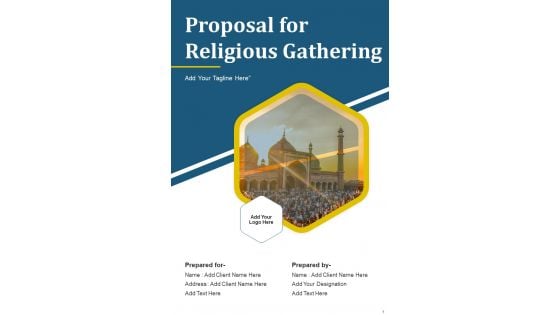 Proposal For Religious Gathering Example Document Report Doc Pdf Ppt