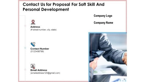 Proposal For Soft Skill And Personal Development Ppt PowerPoint Presentation Complete Deck With Slides