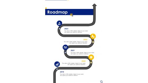 Proposal For Special Investigation Project Roadmap One Pager Sample Example Document