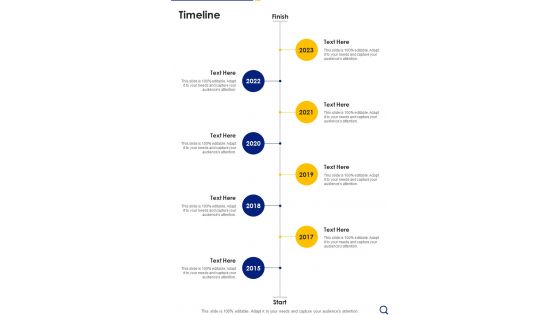 Proposal For Special Investigation Project Timeline One Pager Sample Example Document