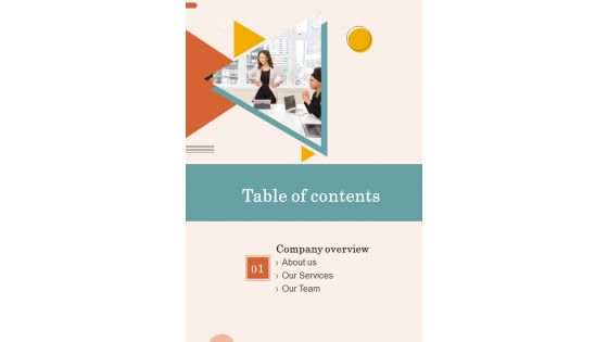 Proposal For Staff Apprenticeship Program Table Of Contents One Pager Sample Example Document Proposal For Staff Apprenticeship Program Table Of Contents One Pager Sample Example Document