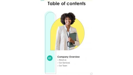 Proposal For Staff Internship Program Table Of Contents One Pager Sample Example Document Proposal For Staff Internship Program Table Of Contents One Pager Sample Example Document