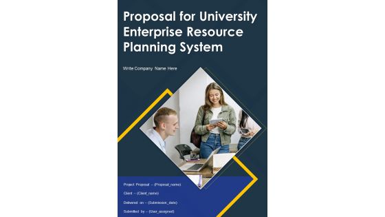 Proposal For University Enterprise Resource Planning System Example Document Report Doc Pdf Ppt