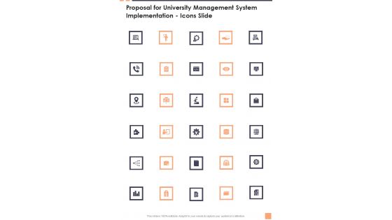 Proposal For University Management System Implementation Icons Slide Wd One Pager Sample Example Document Proposal For University Management System Implementation Icons Slide Wd One Pager Sample Example Document