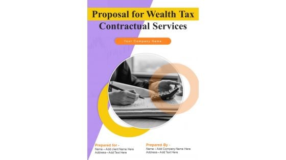 Proposal For Wealth Tax Contractual Services Example Document Report Doc Pdf Ppt