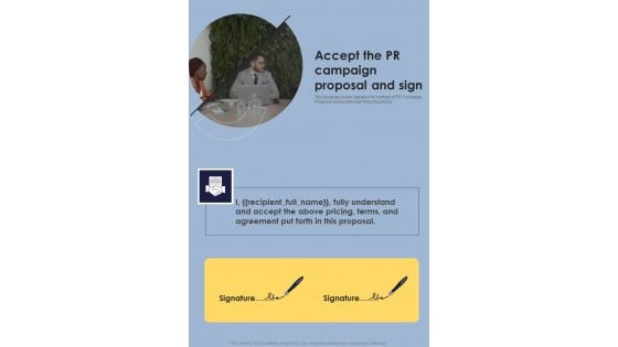 Proposal Public Relations Promotional Services Accept The PR One Pager Sample Example Document Proposal Public Relations Promotional Services Accept The PR One Pager Sample Example Document