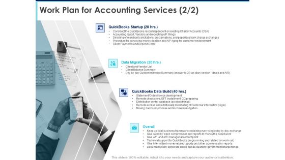 Proposal Template For Accounting Services Work Plan For Accounting Services Business Ppt Professional Layout PDF