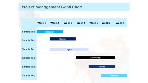 Proposal Template For Concrete Supplier Service Project Management Gantt Chart Rules PDF