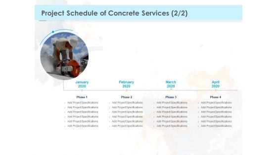 Proposal Template For Concrete Supplier Service Project Schedule Of Concrete Services 2020 Download PDF