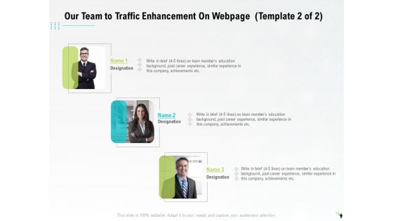 Proposal Template For Traffic Enhancement On Webpage Ppt PowerPoint Presentation Complete Deck With Slides