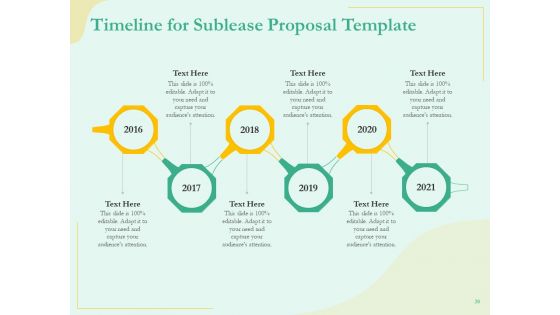 Proposal To Sublease Agreement Ppt PowerPoint Presentation Complete Deck With Slides