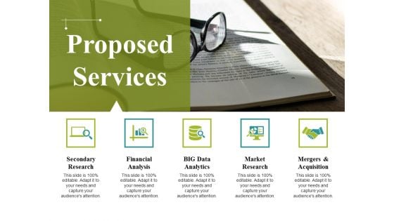 Proposed Services Ppt PowerPoint Presentation Summary Graphics