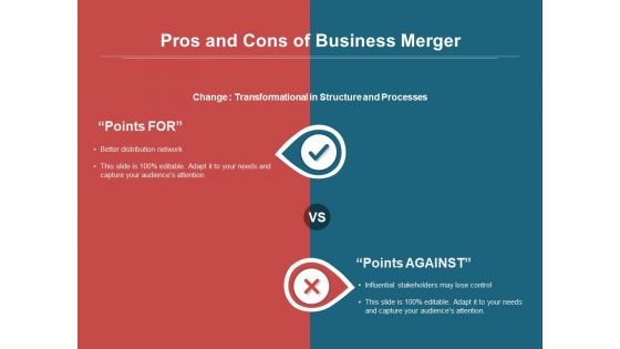 Pros And Cons Of Business Merger Ppt PowerPoint Presentation Icon Pictures PDF