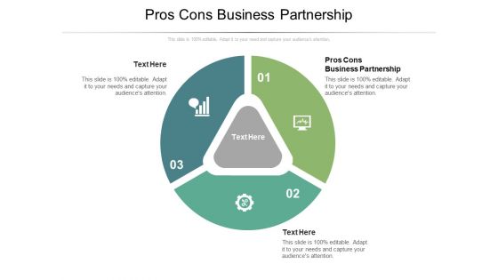 Pros Cons Business Partnership Ppt PowerPoint Presentation Ideas Display Cpb Pdf