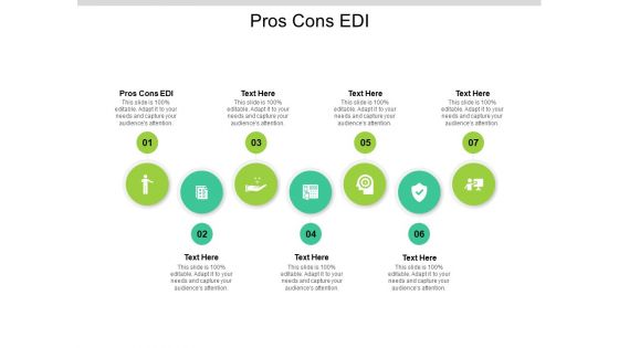 Pros Cons EDI Ppt PowerPoint Presentation Gallery Mockup Cpb Pdf