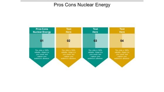 Pros Cons Nuclear Energy Ppt PowerPoint Presentation Gallery Sample Cpb Pdf