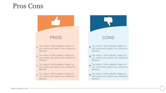 Pros Cons Ppt PowerPoint Presentation Ideas