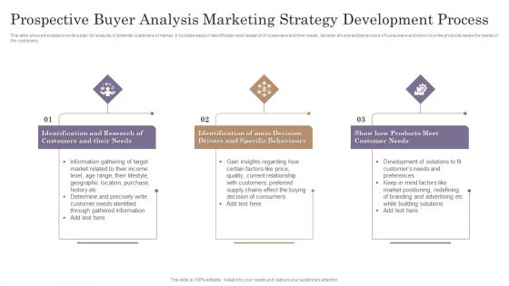 Prospective Buyer Analysis Marketing Strategy Development Process Download PDF