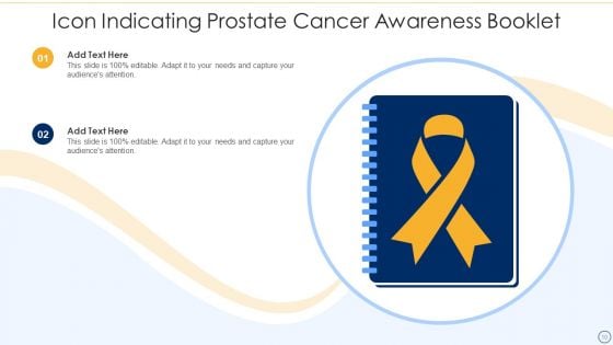 Prostate Cancer Icon Ppt PowerPoint Presentation Complete With Slides