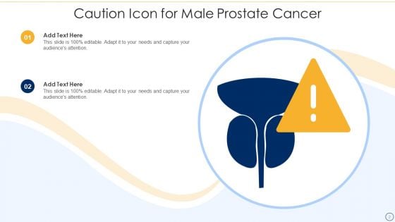 Prostate Cancer Icon Ppt PowerPoint Presentation Complete With Slides