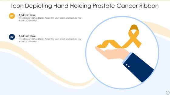 Prostate Cancer Icon Ppt PowerPoint Presentation Complete With Slides