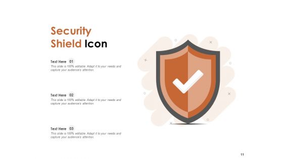 Protection Icon Security Icon Wall Security Security Shield Ppt PowerPoint Presentation Complete Deck