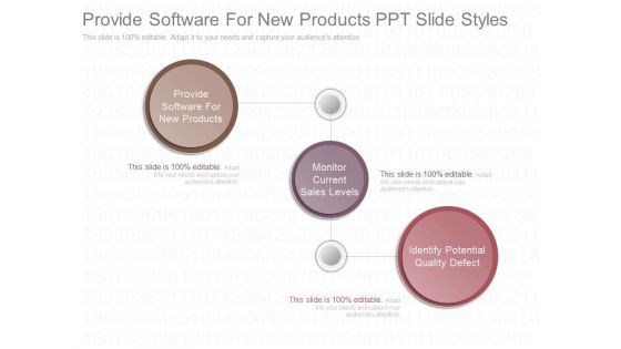 Provide Software For New Products Ppt Slide Styles