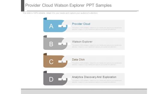 Provider Cloud Watson Explorer Ppt Samples