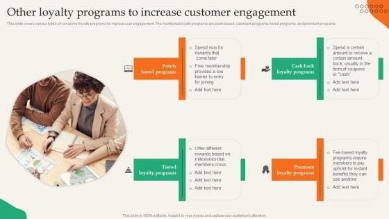 Providing Efficient Client Services Other Loyalty Programs To Increase Customer Engagement Graphics PDF