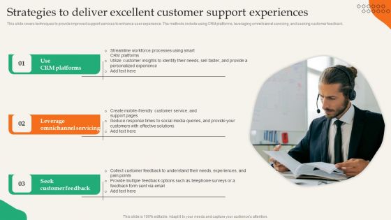 Providing Efficient Client Services Strategies To Deliver Excellent Customer Support Experiences Formats PDF