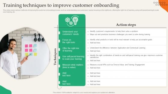 Providing Efficient Client Services Training Techniques To Improve Customer Onboarding Information PDF