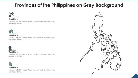 Provinces Of The Philippines On Grey Background Elements PDF