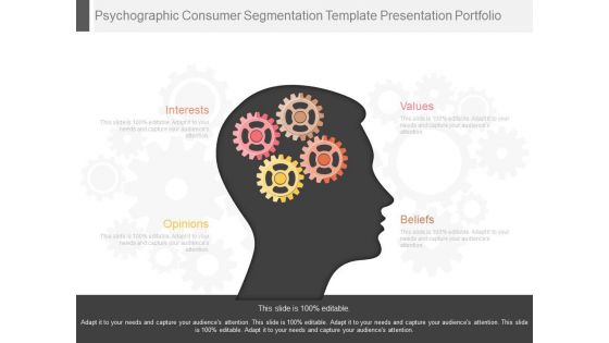 Psychographic Consumer Segmentation Template Presentation Portfolio