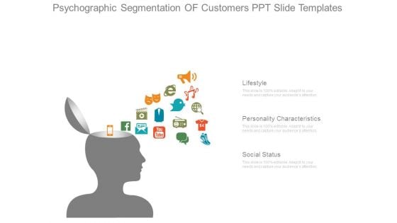 Psychographic Segmentation Of Customers Ppt Slide Templates