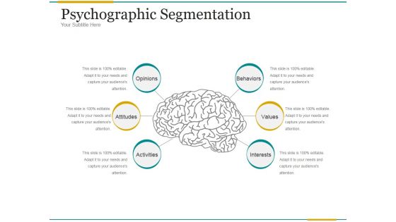 Psychographic Segmentation Ppt PowerPoint Presentation Information