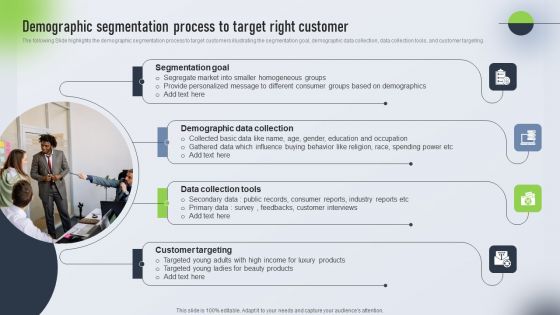 Psychological Locational And Situational Market Segmentation Plan Demographic Segmentation Process Brochure PDF