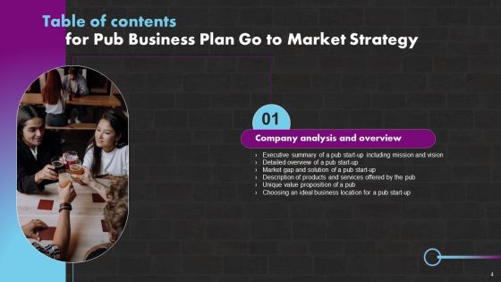 Pub Business Plan Go To Market Strategy