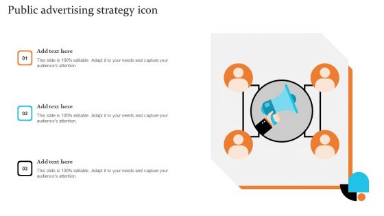 Public Advertising Strategy Icon Graphics PDF