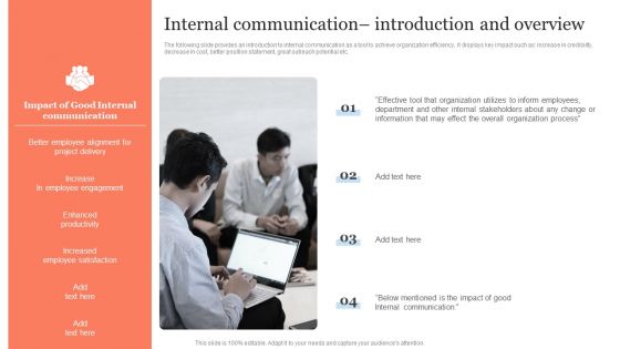 Public Relation Communication Strategic Internal Communication Introduction And Overview Introduction PDF