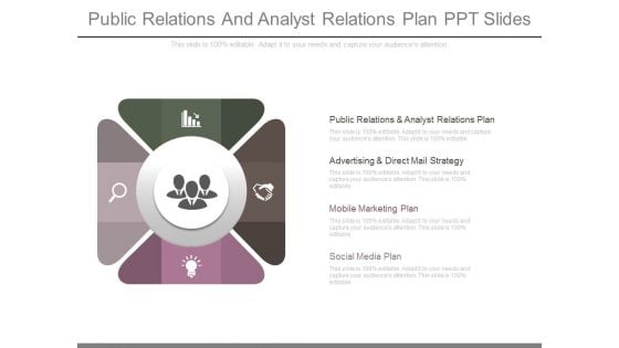 Public Relations And Analyst Relations Plan Ppt Slides