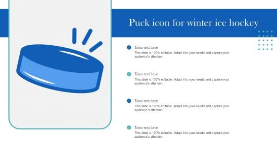 Puck Icon For Winter Ice Hockey Icons PDF