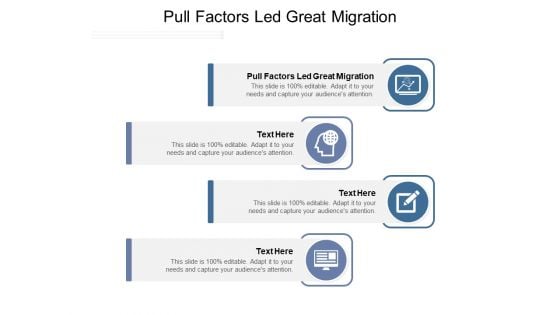 Pull Factors Led Great Migration Ppt PowerPoint Presentation Portfolio Show Cpb Pdf