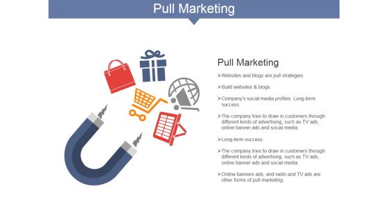 Pull Marketing Ppt PowerPoint Presentation Inspiration Clipart Images