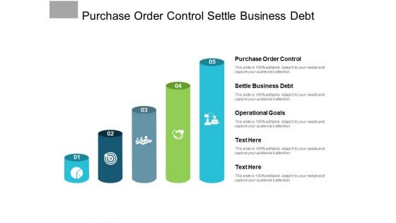 Purchase Order Control Settle Business Debt Operational Goals Ppt PowerPoint Presentation Styles Layout