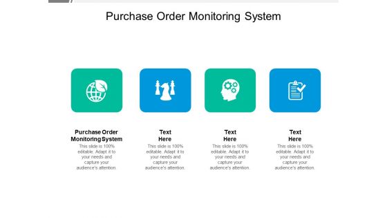 Purchase Order Monitoring System Ppt PowerPoint Presentation Gallery Graphics Pictures Cpb