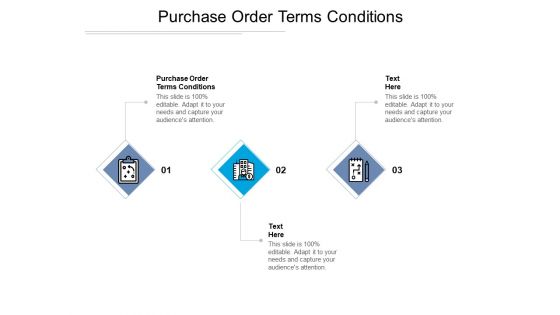 Purchase Order Terms Conditions Ppt PowerPoint Presentation Layouts Slide Cpb Pdf