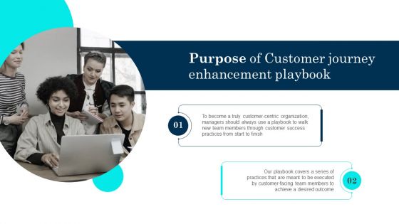 Purpose Of Customer Journey Enhancement Playbook Clipart PDF